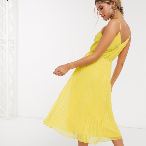 Pleated Cami Midi Dress NWOT - Picture 4 of 6